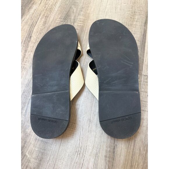 Giorgio Armani Men’s Leather Slip-On Sandals Size 8 - US (IT 7) main image 6